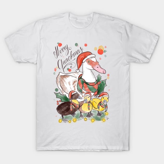 Merry quackmas T-Shirt by Jurassic Ink